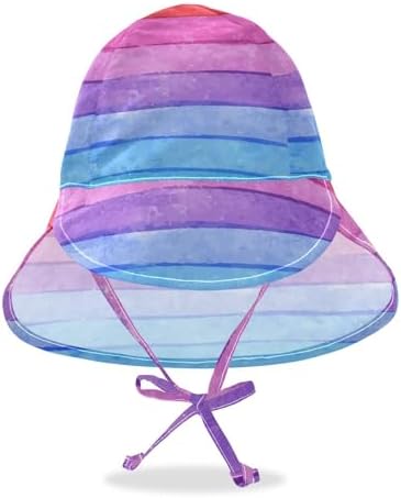 Watercolor Striped Baby Sunhat UPF 50