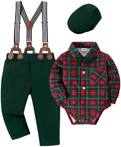 YALLET Baby Boy Tuxedo Set 0-18M