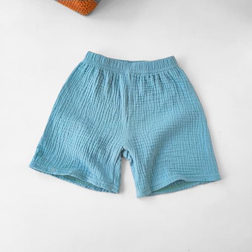 Cotton Linen Elastic Shorts for Baby Boys