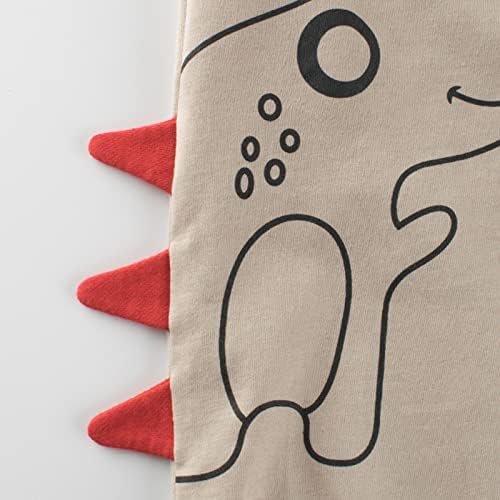 Toddler Dinosaur Cotton Pullover Sweat Pants Khaki
