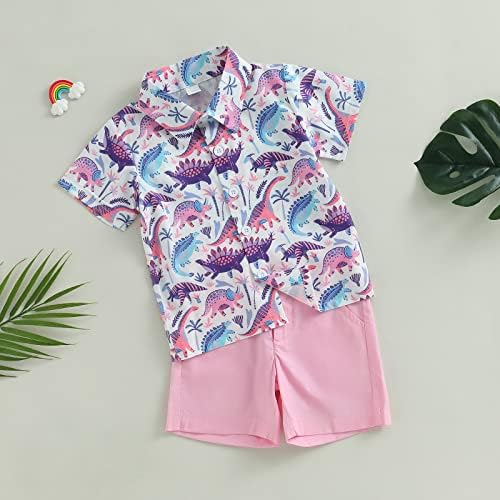 Ledy Champswiin Toddler Summer Outfit Casual Shirts Shorts for Boys