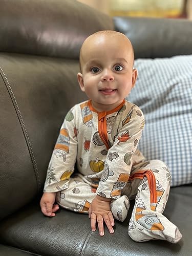 Meet Mud Pie Baby-Boys Pumpkin Spice Sleeper 0-3 Months