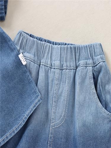 WIAINIBI Baby Boys Denim Gradient Set