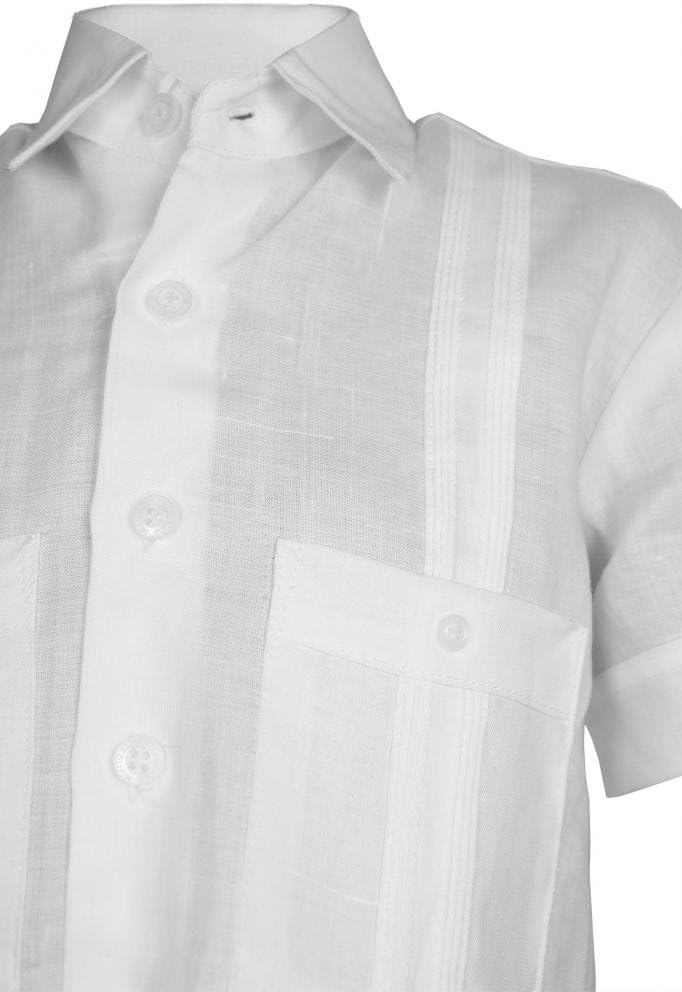 Mojito Kids Boys Linen Two Pocket Guayabera Set