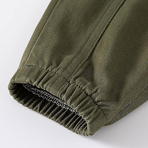 Adjustable Solid Cotton Toddler Boys Casual Harem Pants