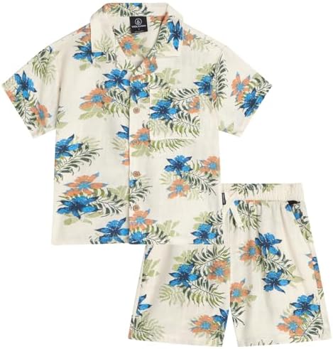 Volcom Boys Flag Camo Button-Down Shirts for Boys