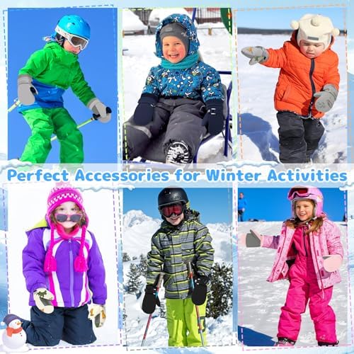 Olreco Warm Waterproof Toddler Snow Gloves