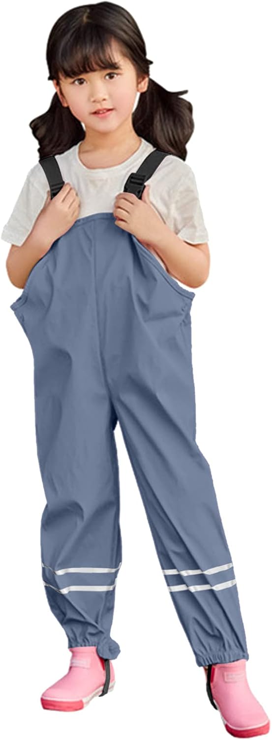 Kids Boys Girls Rain Pants Waterproof mud-proof rain suits for children
