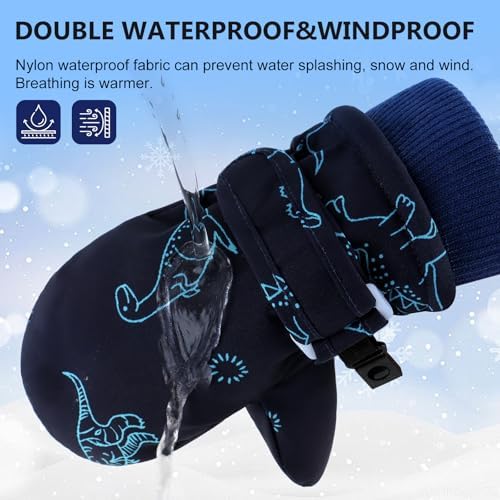 FUOITA Toddler Winter Gloves Fun Durable