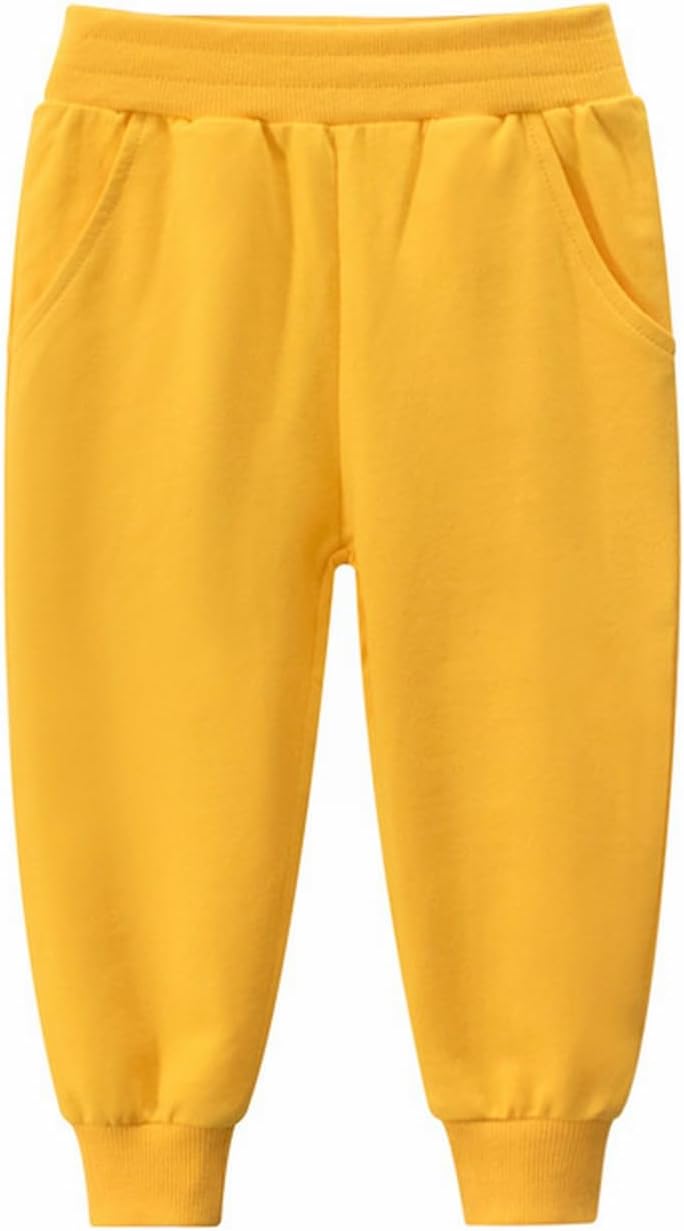 Premium Cotton Pull-On Joggers for Toddlers Kids