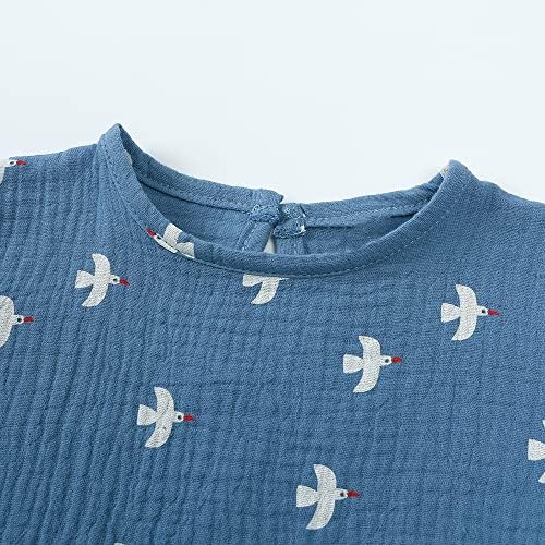 MYGBCPJS Toddler Boys Girls Cotton Linen Shirt Shorts Set 2Pcs