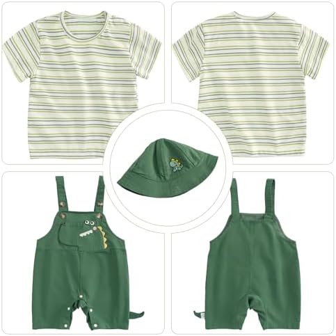 Perfect Stripe Romper Set for Boys