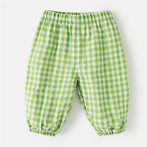 Long Plaid Harem Sweatpants for Toddler Elastic Waist Harem Style Baggy Stylish