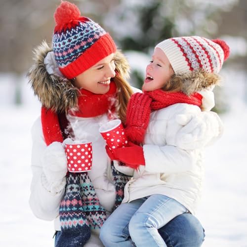 American Trends Toddler Mittens Kids Soft Warm Knit Gloves