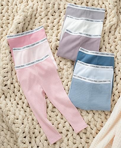 Calvin Klein Baby Boys 3-Pack Cotton Pants Ultra-Soft Comfortable Fit