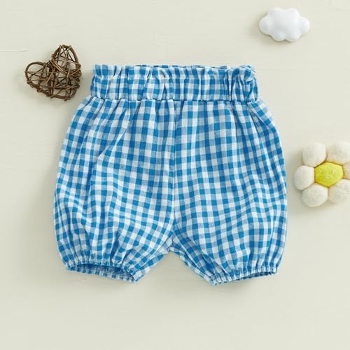 Toddler Plaid Bloomer Shorts for Boys and Girls