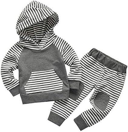 Rebey Toddler Boy Striped Long Sleeve Set