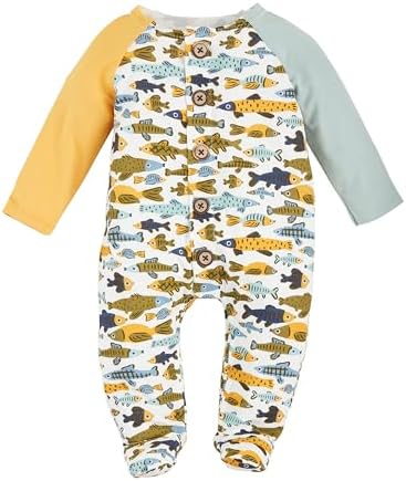Mud Pie - Adorably Cuddly infants fish print sleepers
