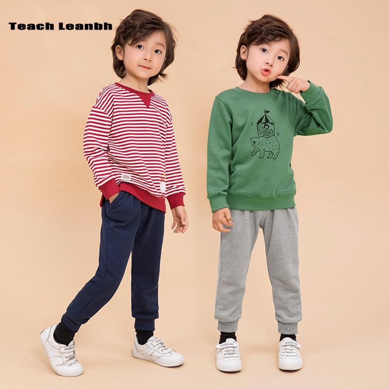 Teach Leanbh Toddler Boys Girls 2 Pack Thin Fleece Sweepants