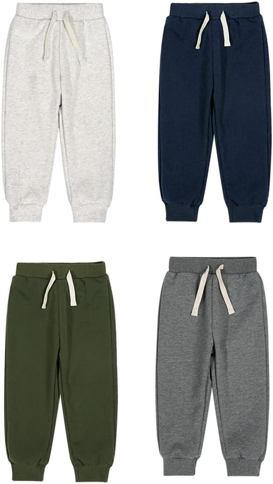 Teach Leanbh Toddler Boys Girls 2 Pack Thin Fleece Sweepants