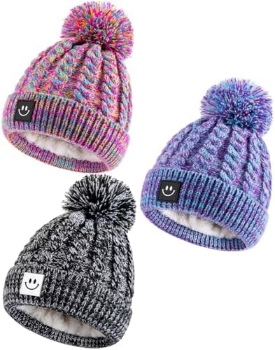 Hispeka Baby Beanie Hat 3-Piece Set