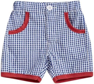 Toddler Baby Plaid Shorts for Boys and Girls