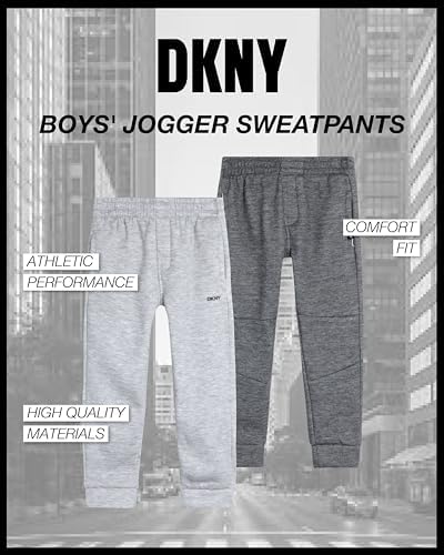 DKNY Baby Boys 2-Pack Fleece Joggers 2T-7