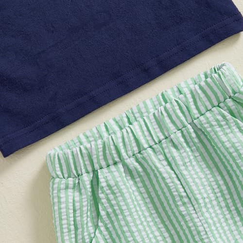 FIOMVA Toddler Boy Summer Golf Outfit Set