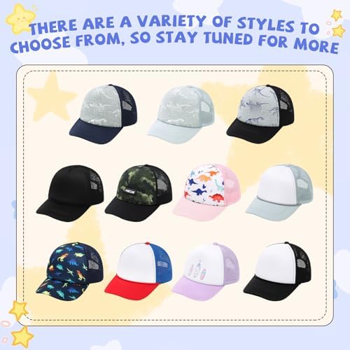 Hpegny Toddler Baseball Cap and Sun Hat - Comfortable Mesh and Sponge Design