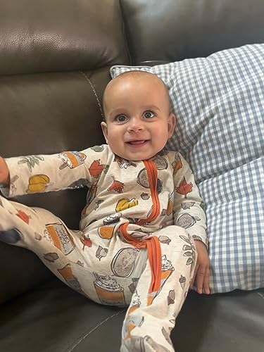 Meet Mud Pie Baby-Boys Pumpkin Spice Sleeper 0-3 Months