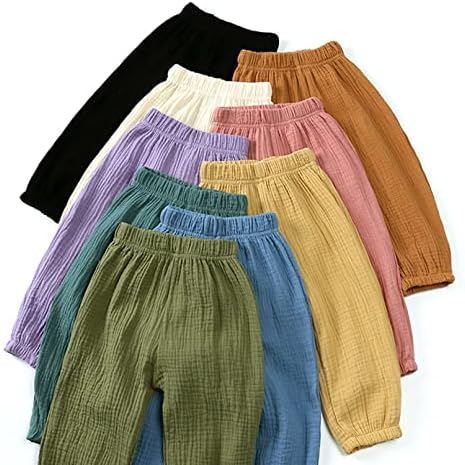 Runqhui Toddler Kids Elastic Waist Pants