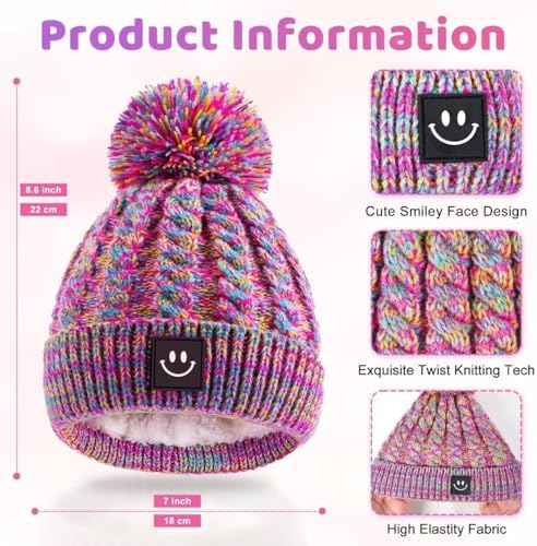 Hispeka Baby Beanie Hat 3-Piece Set