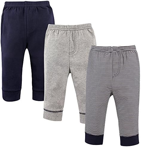 Luvable Friends Baby Boys Cotton Pants Soft Comfortable for Daily Wearing