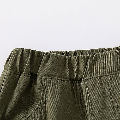 Adjustable Solid Cotton Toddler Boys Casual Harem Pants