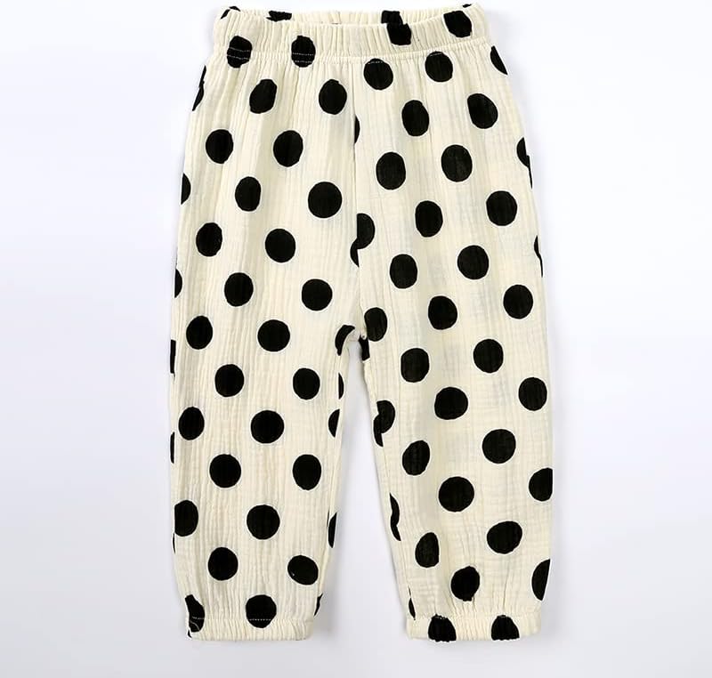 Comfortable Cotton Linen Ankle Pants for Kids 18m-8y