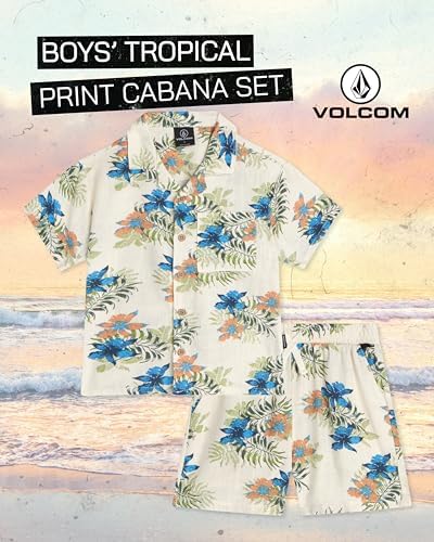 Volcom Boys Flag Camo Button-Down Shirts for Boys