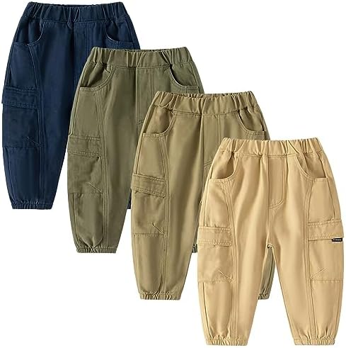 Premium Boys Cargo Pants for Toddlers Lightweight Comfortable