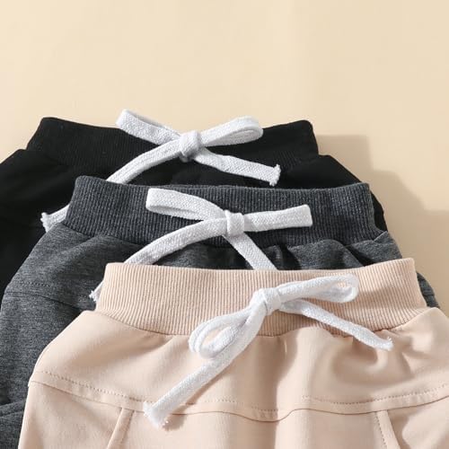 Amiblvowa 3-Piece Toddler Jogger Pants Bundle