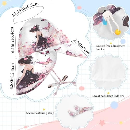 J JOYSAY Pink Butterfly Toddler Hat