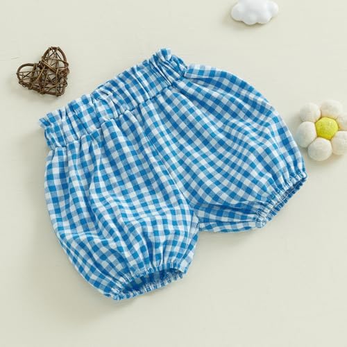 Toddler Plaid Bloomer Shorts for Boys and Girls
