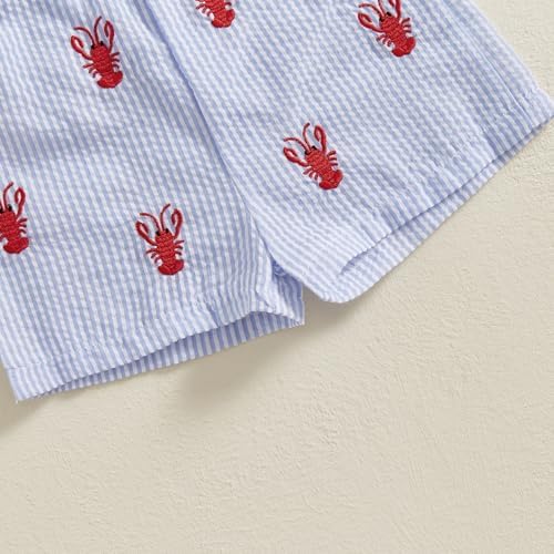 Toddler Baby Boy Crawfish T-Shirt and Shorts Set