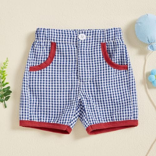 Toddler Baby Plaid Shorts for Boys and Girls