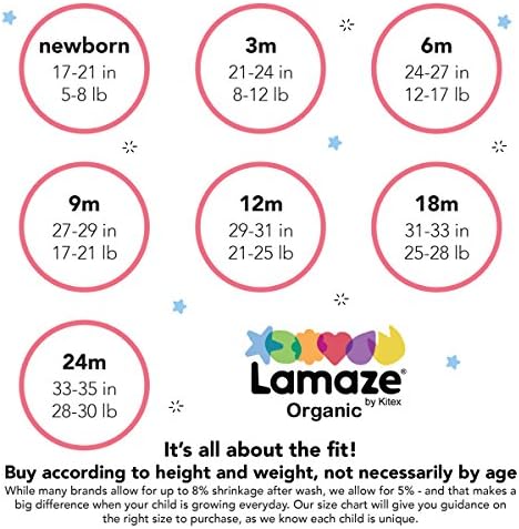 Lamaze Organic Eco-Friendly Baby-Boys Footed Sleepers