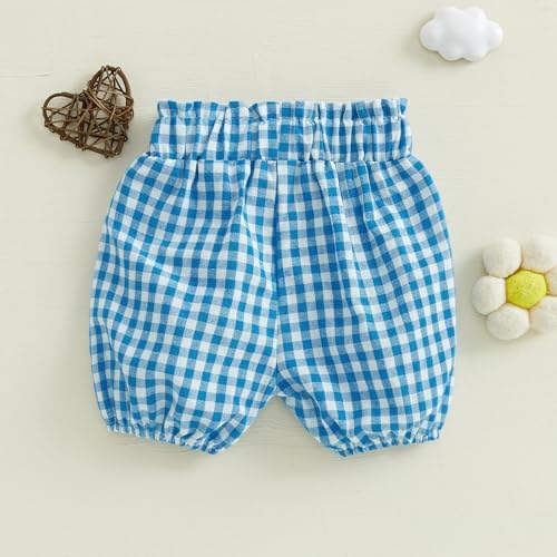 Toddler Plaid Bloomer Shorts for Boys and Girls
