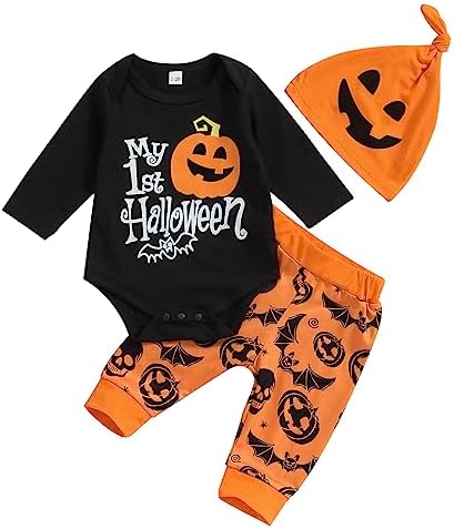 Halloween Trick_or_Treat Outfit - pumpkin ghost for boys and girls