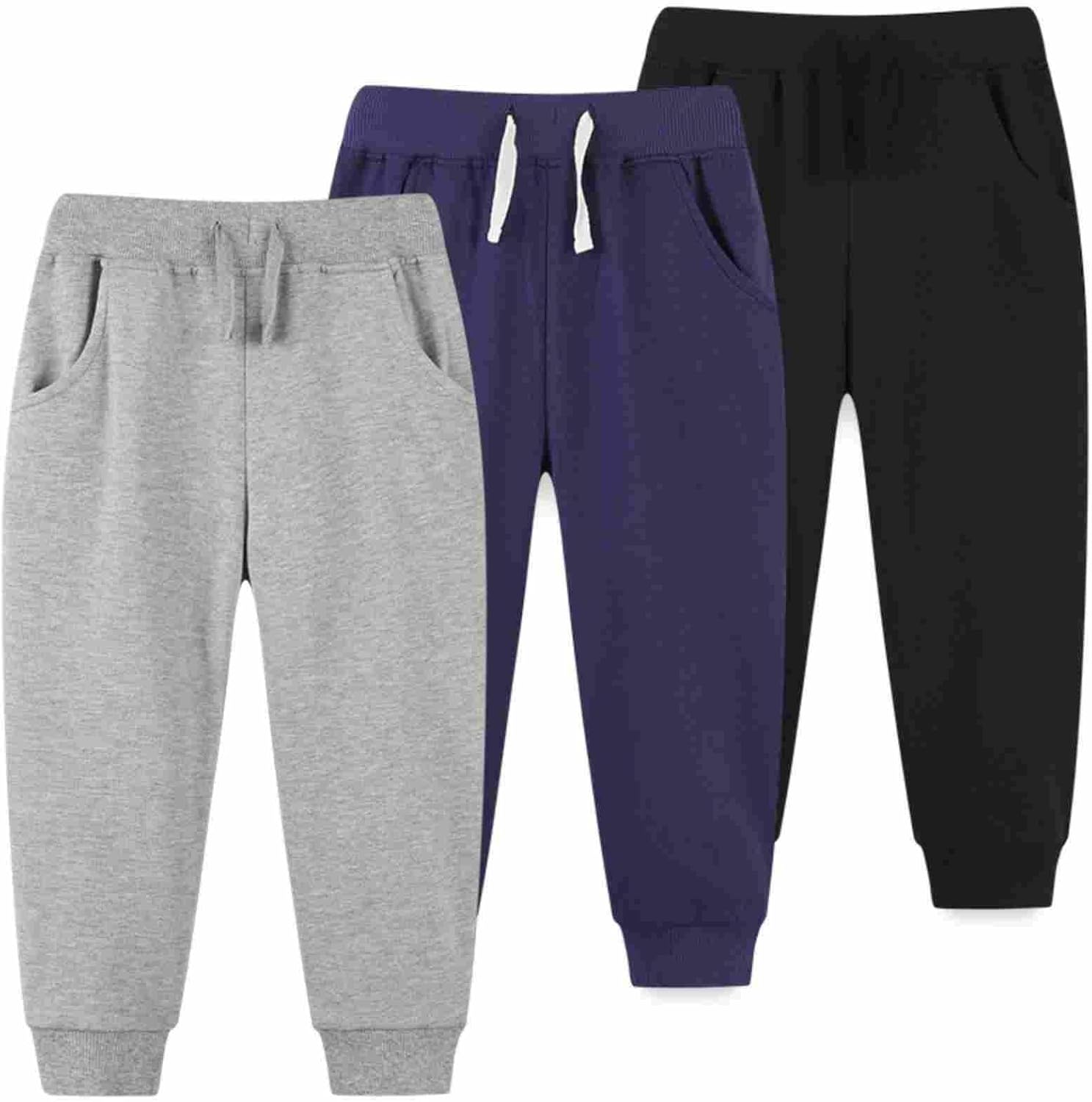 Soft Styley Toddler Joggers for Boys Girls Elastic Waist Pants