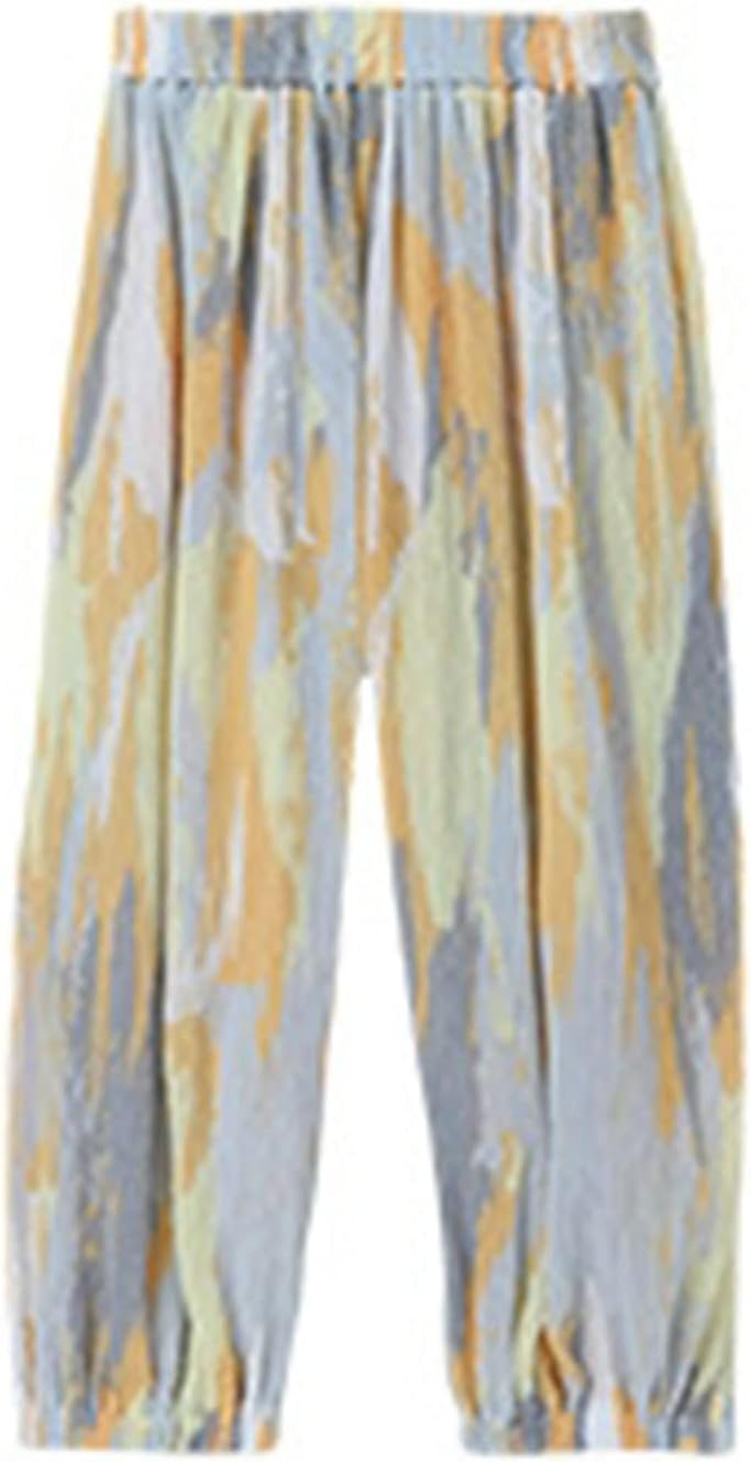 Adorable Tie-Dye Harem Pants for Toddler Boys Elastic Waist