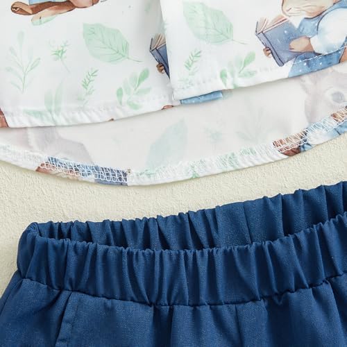 Easter Outfit Toddler Boy Button Down Shirt Shorts Set