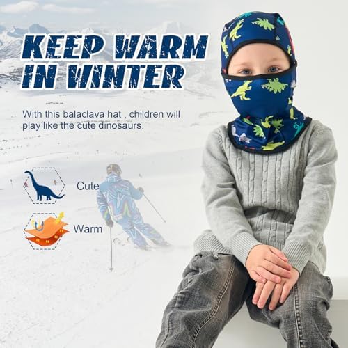 Toddler Boys Winter Balaclava Hat Windproof