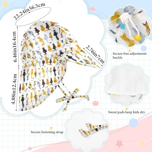 KLL Kids Sun Hat with UPF 50 Protection